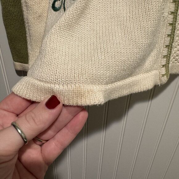 Christopher Banks Penguin Christmas Cardigan Sweater Front Zipper Size XL - Picture 4 of 7